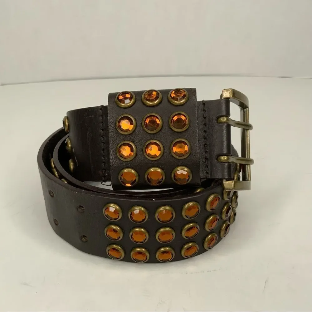 Betsy Johnson leather embellished belt.‎ - Picture 5 of 8
